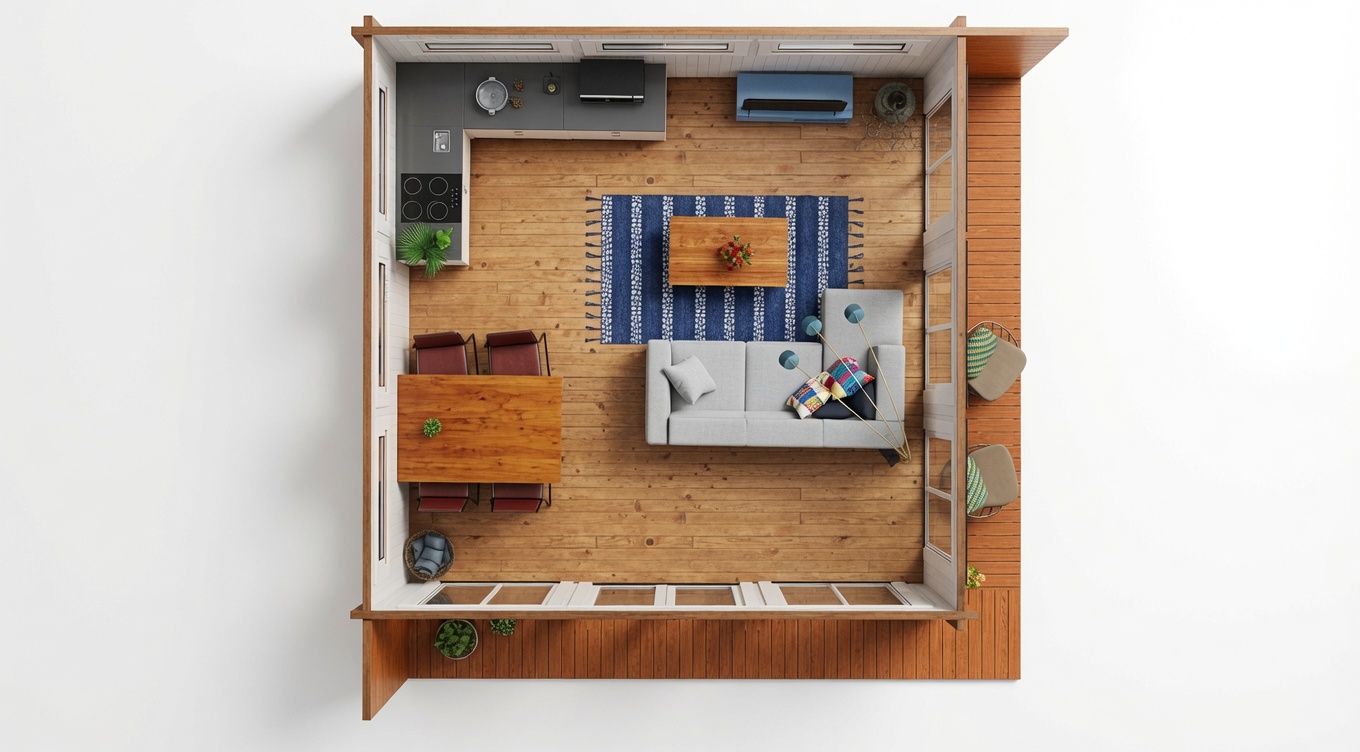 Ferienhaus Muireann 504x504 cm – Bild 2