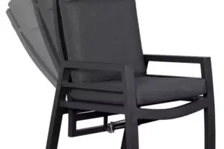 2er Set Montana Dining Relaxsessel Aluminium / Textilien
