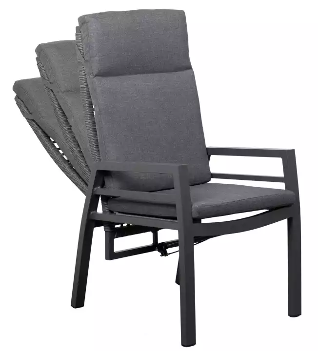 2er Set Montana Dining Relaxsessel Rope / Textilene anthr.