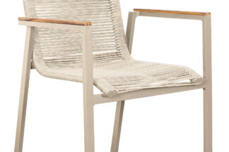 2er Set Montana Diningstapelsessel Rope ivory/ivory