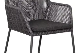 2er Set Adora Diningsessel PE twisted light coral