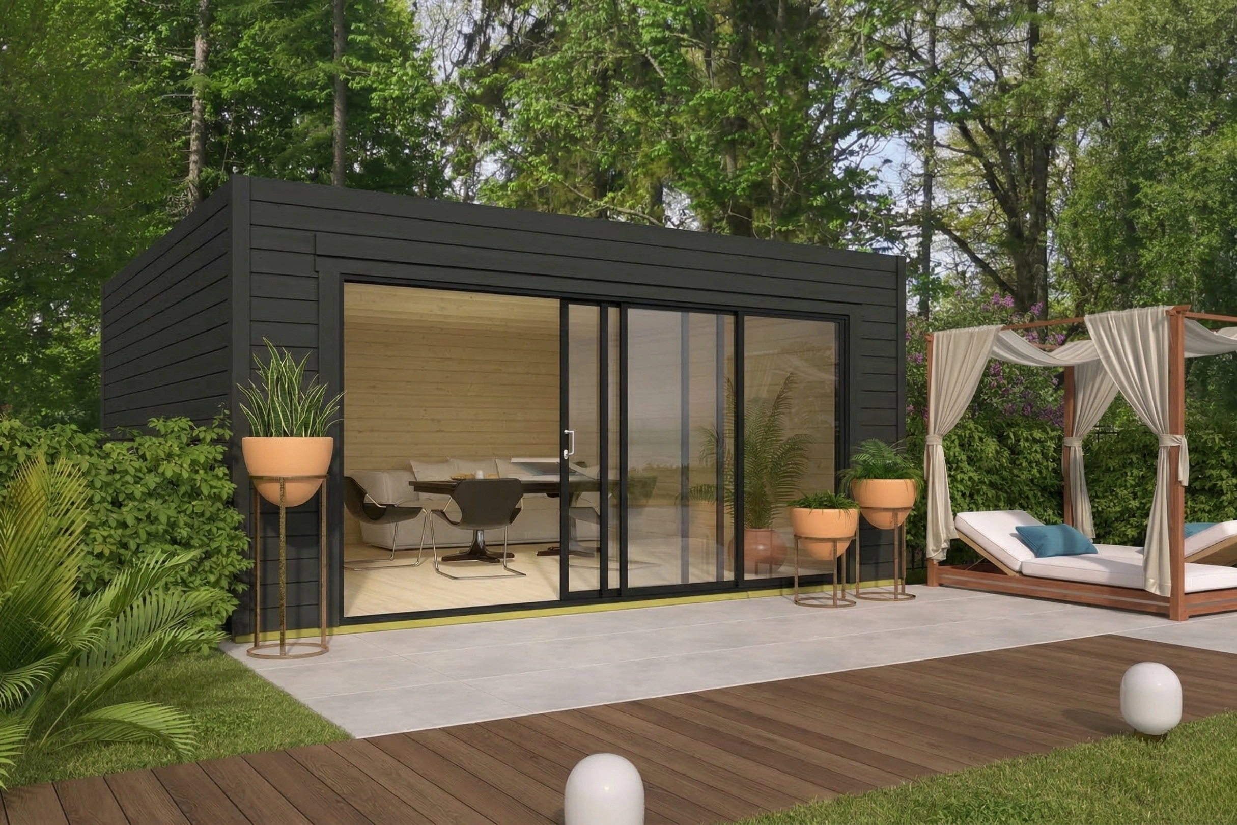 Gartenhaus Slide 517x517 cm – Bild 2