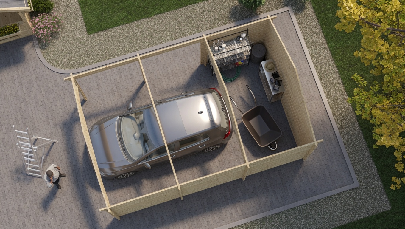 Carport Lauda 4x6 m – Bild 5
