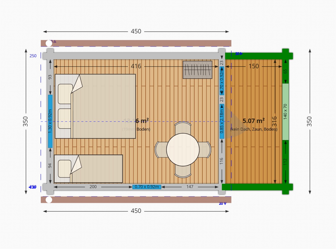Campinghaus Family 600x350 cm – Bild 3