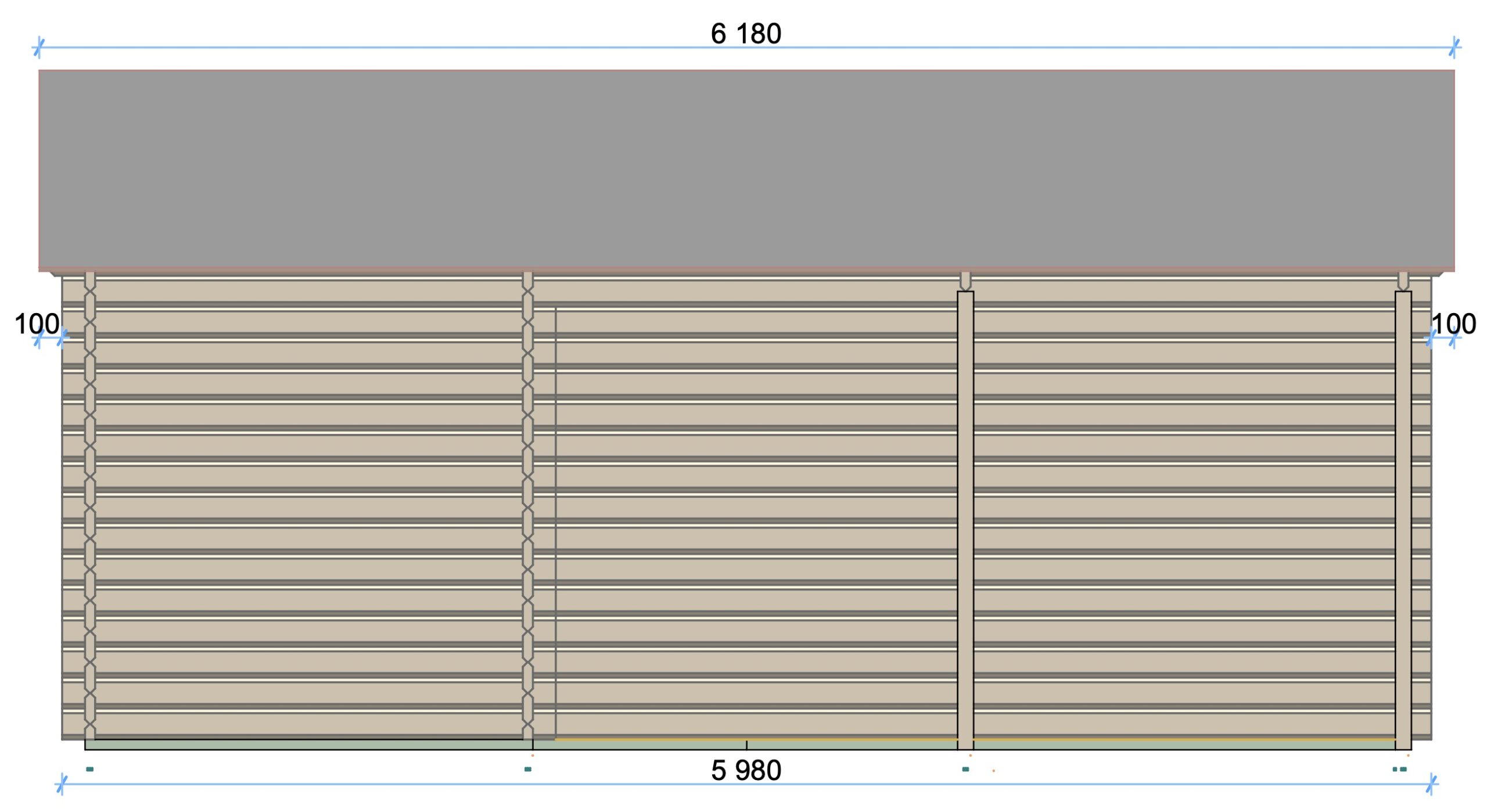 Carport Lauda 4x6 m – Bild 9
