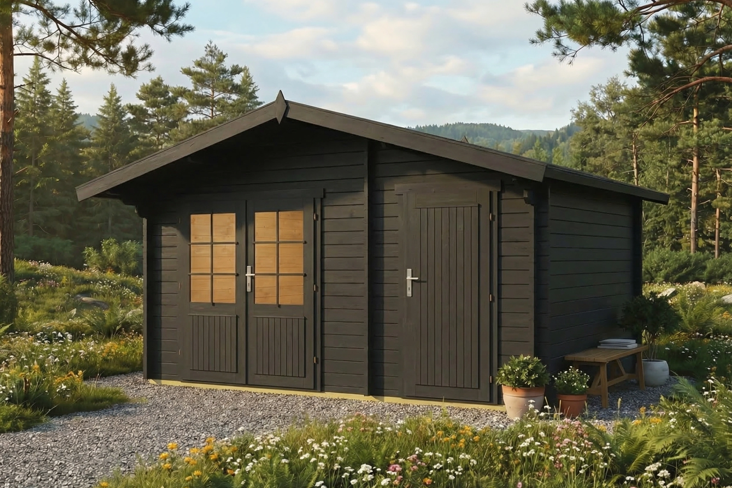 Gartenhaus Olav 390x280 – Bild 3