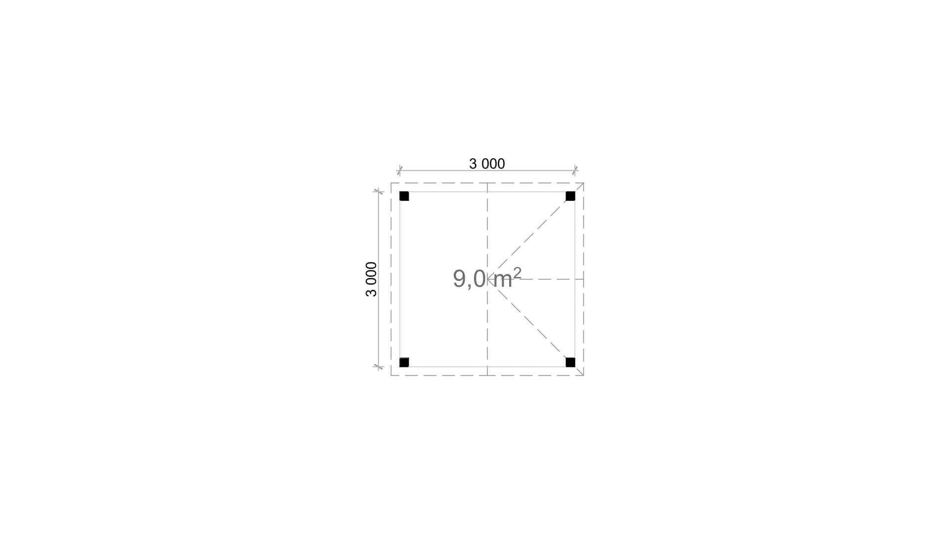 Pergola Kimo 3x3 m – Bild 5