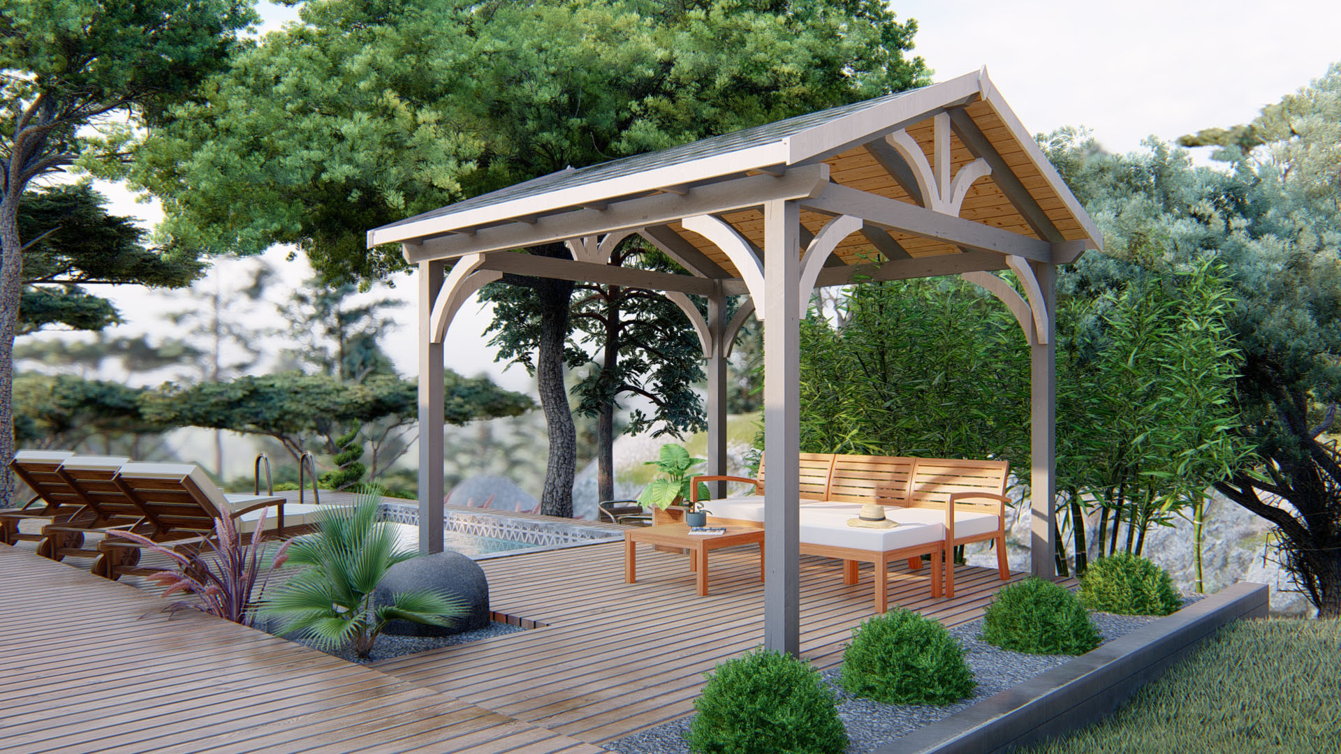 Pergola Ravo 3x3 m – Bild 2