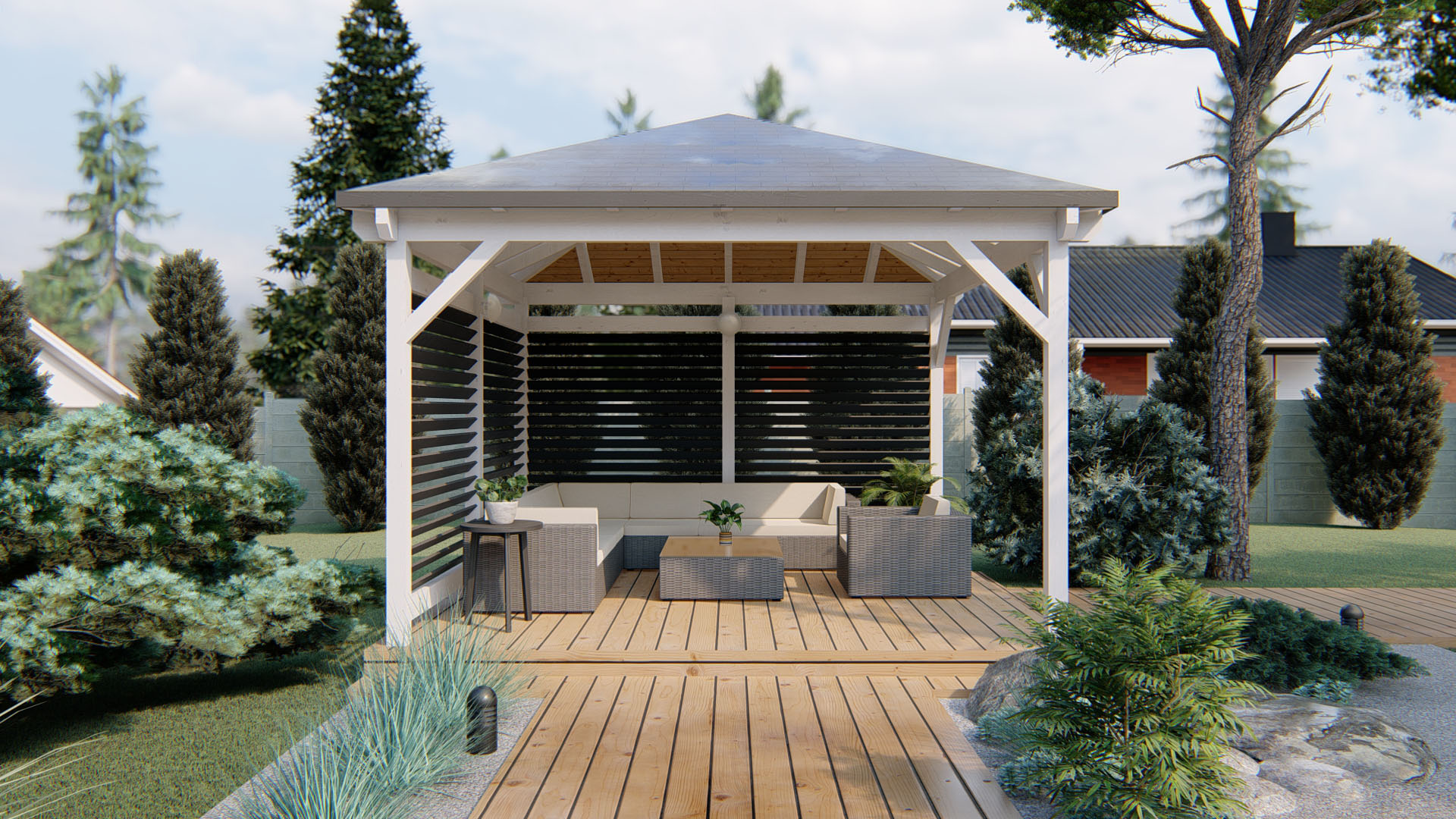 Pergola Sela 4x4 m – Bild 2