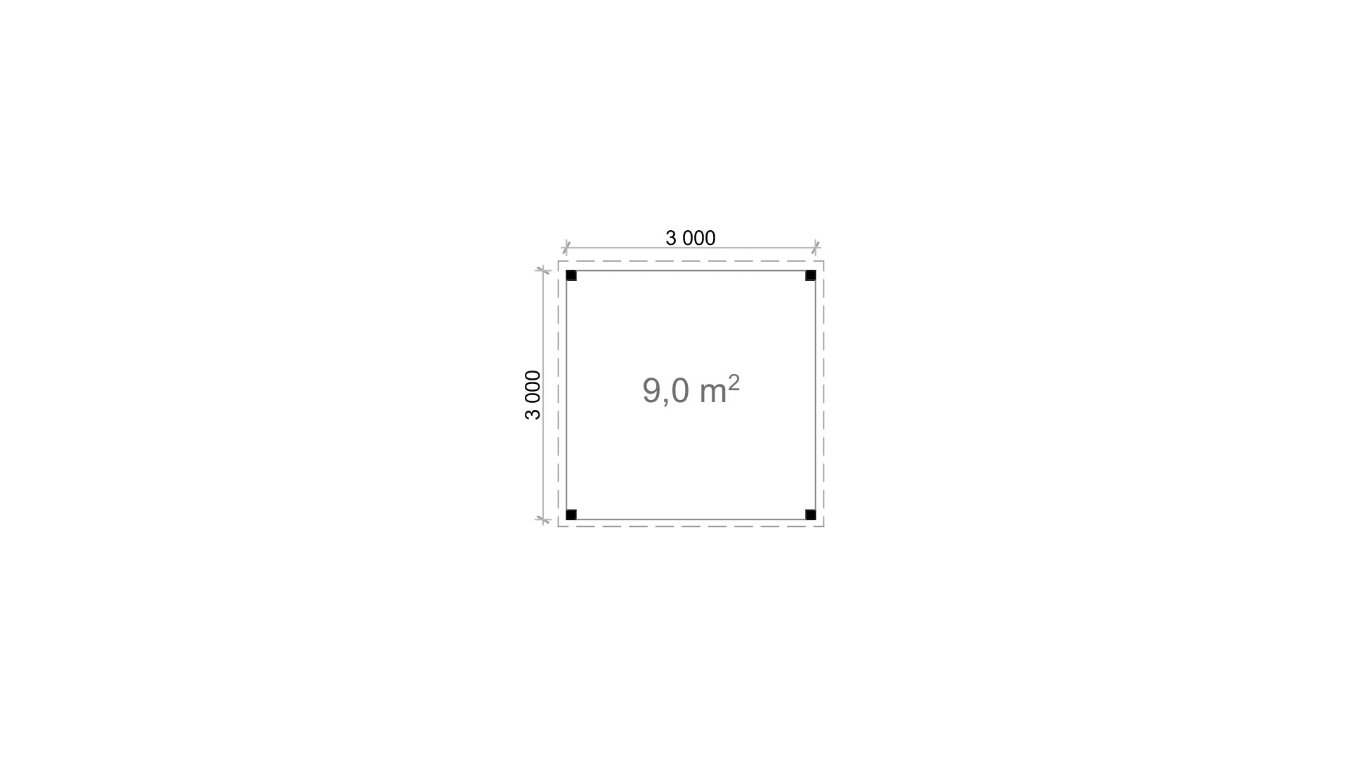 Pergola Timo 3x3 m – Bild 5