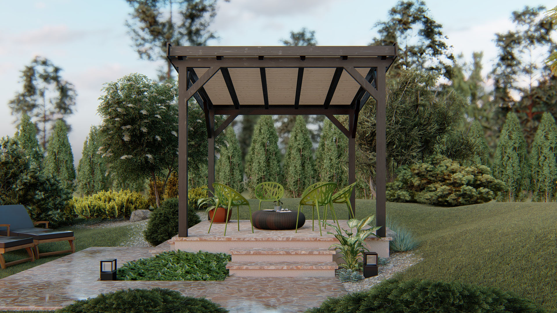 Pergola Timo 3x3 m – Bild 3