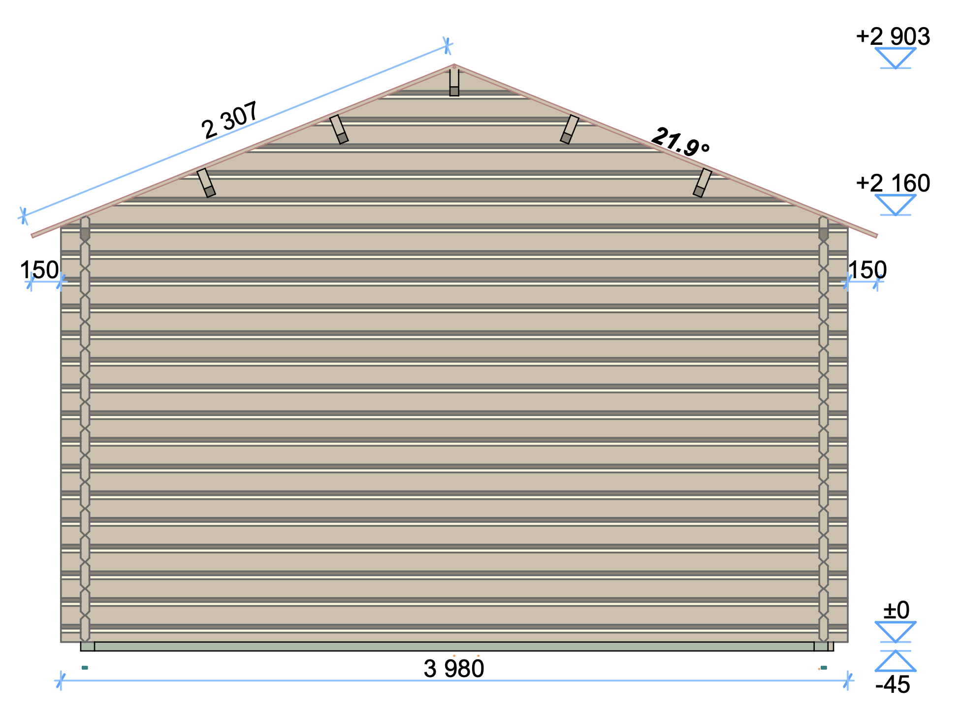 Carport Lauda 4x6 m – Bild 7
