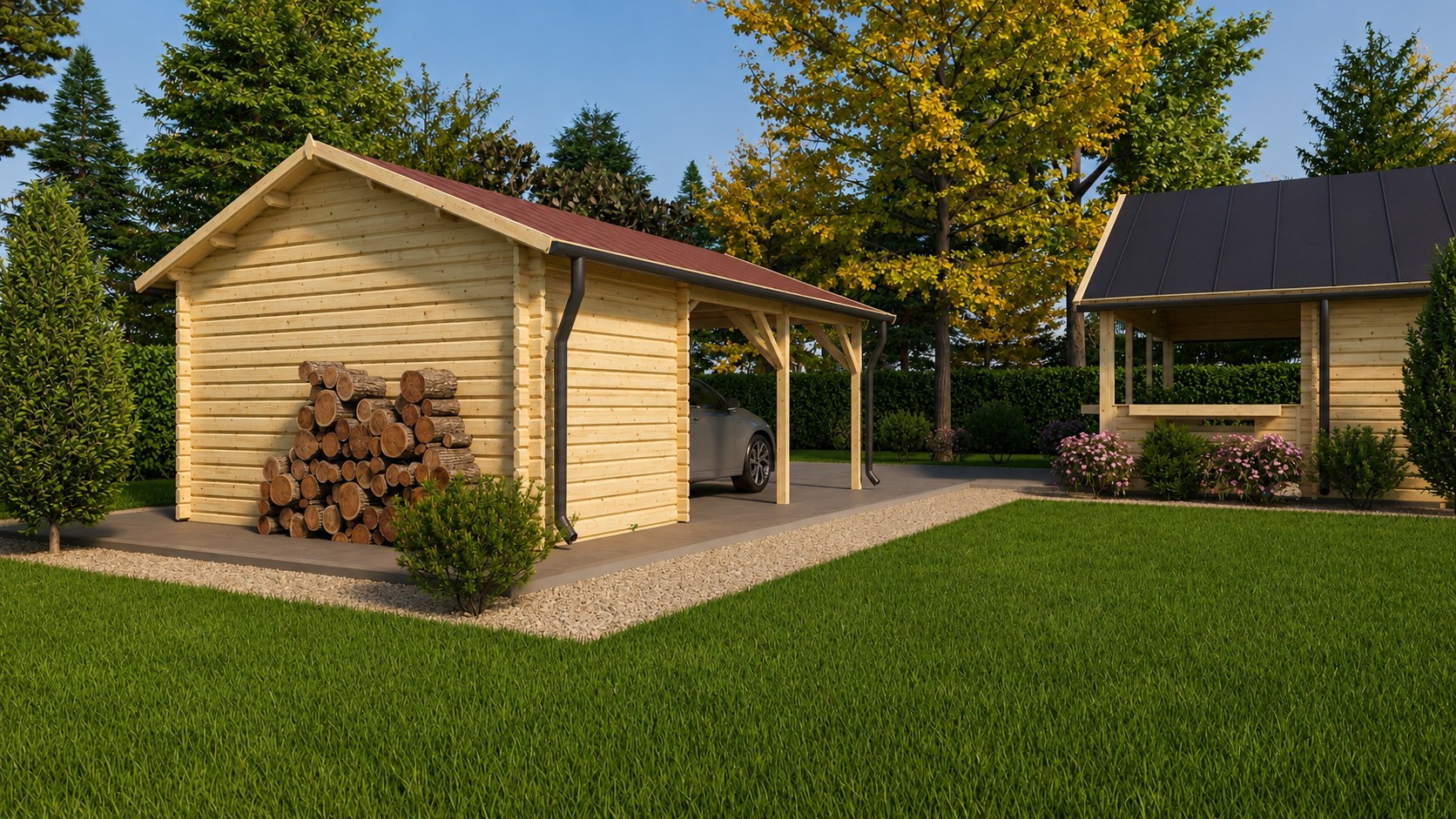 Carport Lauda 4x6 m – Bild 3