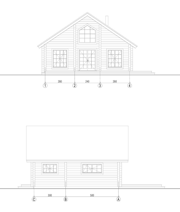 Rundstammhaus Trier 800 x 800 cm – Bild 5