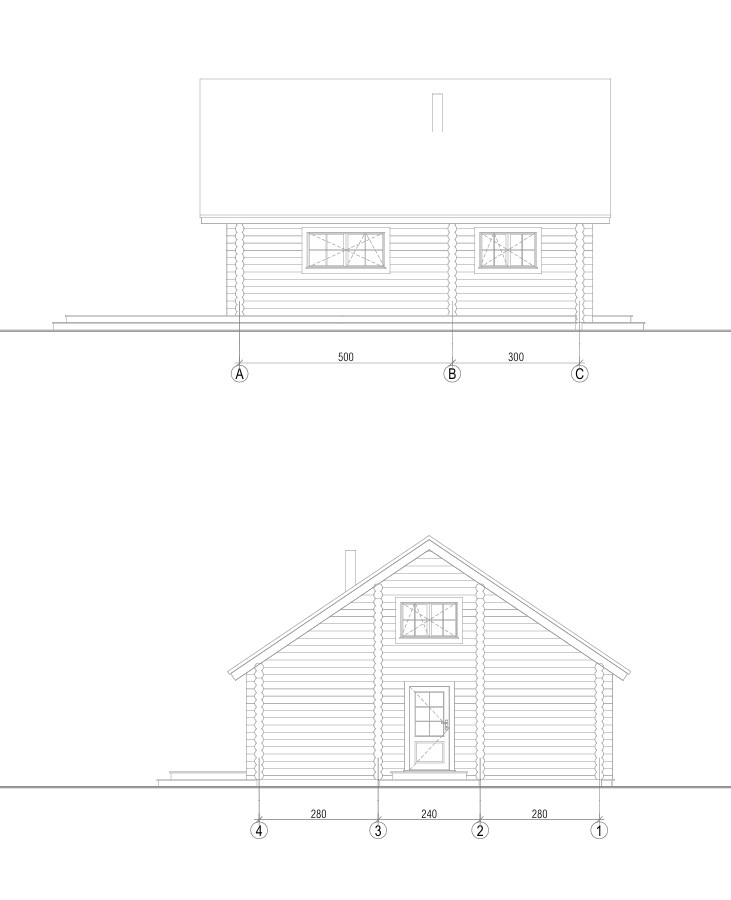 Rundstammhaus Trier 800 x 800 cm – Bild 6