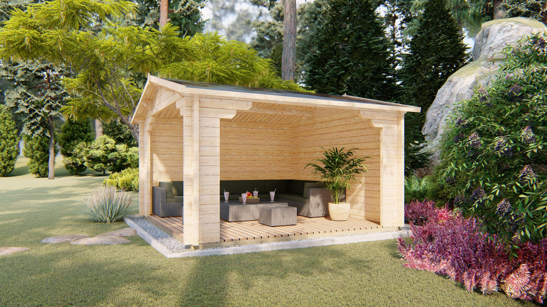 Pergola Tega 4x4 m – Bild 2