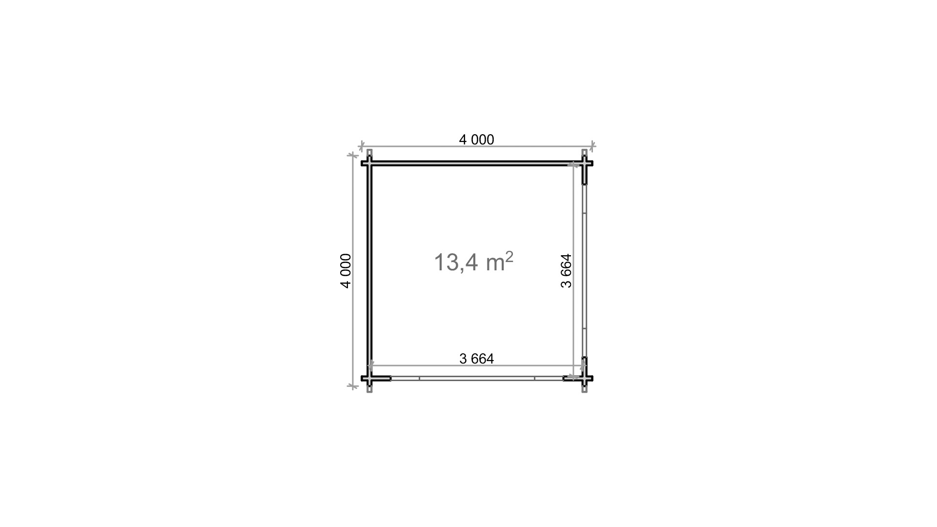 Pergola Tega 4x4 m – Bild 4