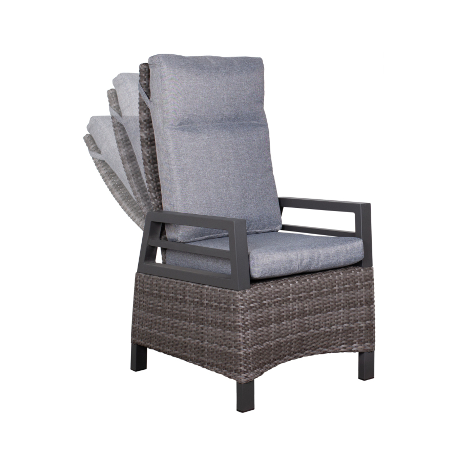 2er Set Montana Dining Relaxsessel 8 mm dark grey