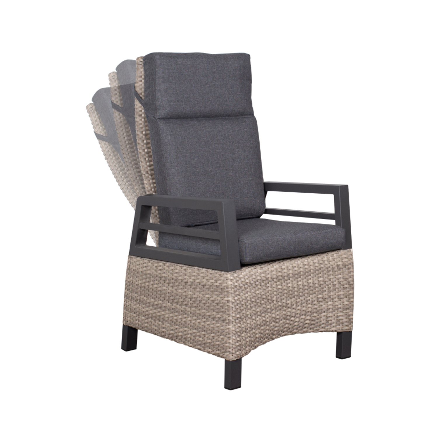 2er Set Montana Dining Relaxsessel 8 mm spotty grey