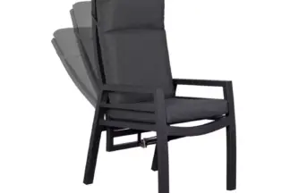 2er Set Montana Dining Relaxsessel Aluminium / Textilien