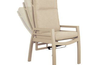 2er Set Montana Dining Relaxsessel Aluminium / Textilene Ivory