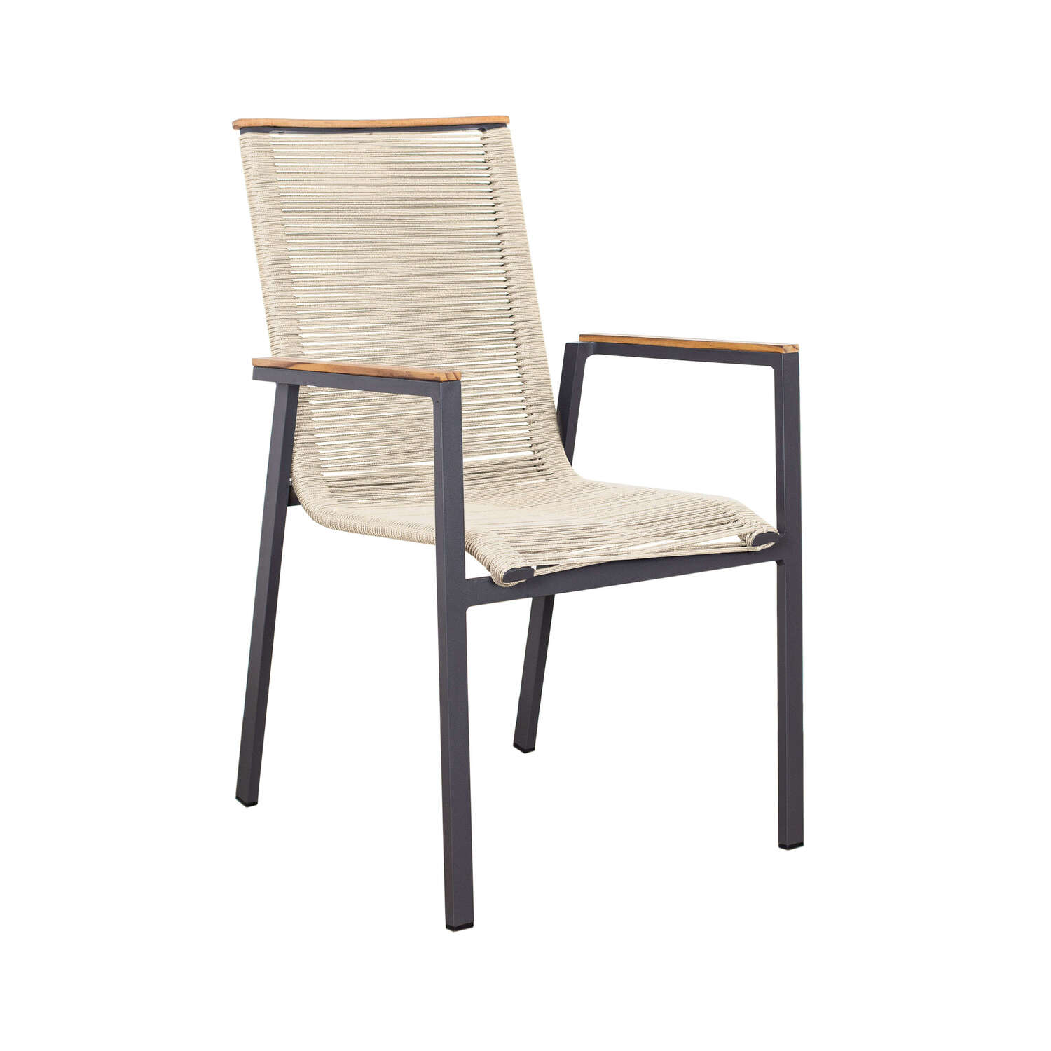 2er Set Montana Diningstapelsessel Rope Ivory