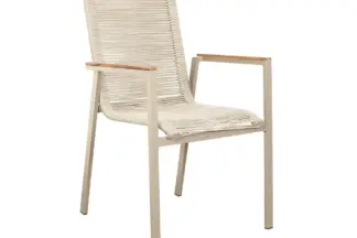2er Set Montana Diningstapelsessel Rope ivory/ivory