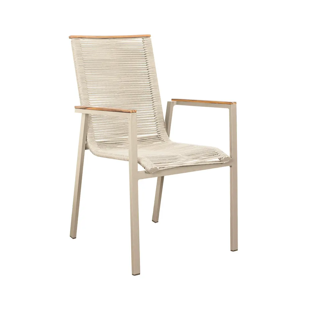 2er Set Montana Diningstapelsessel Rope ivory/ivory