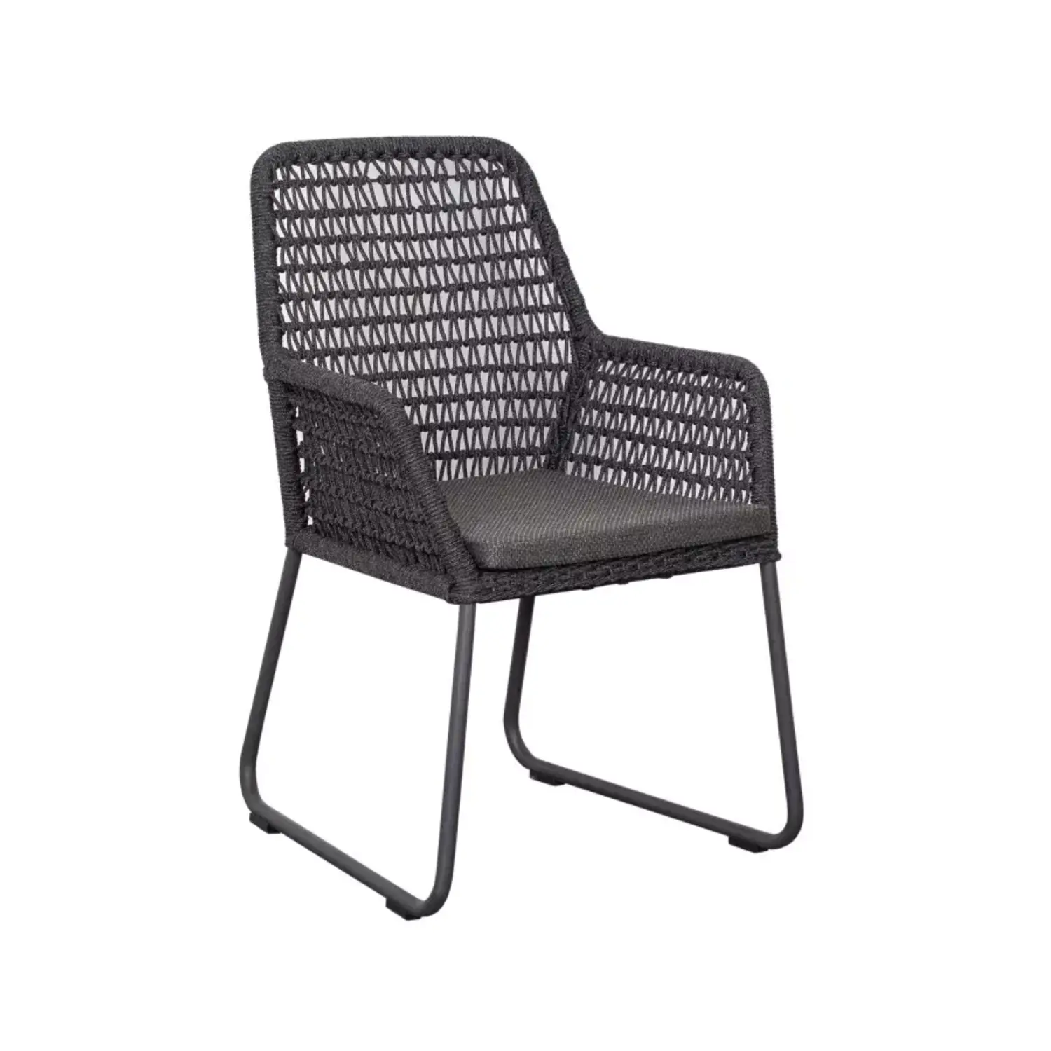 2er Set Adora Diningsessel Rope black