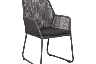 2er Set Adora Diningsessel PE twisted light coral
