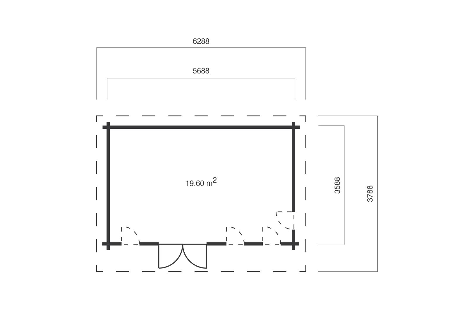 Gartenhaus Brenton 569 x 359 cm – Bild 9