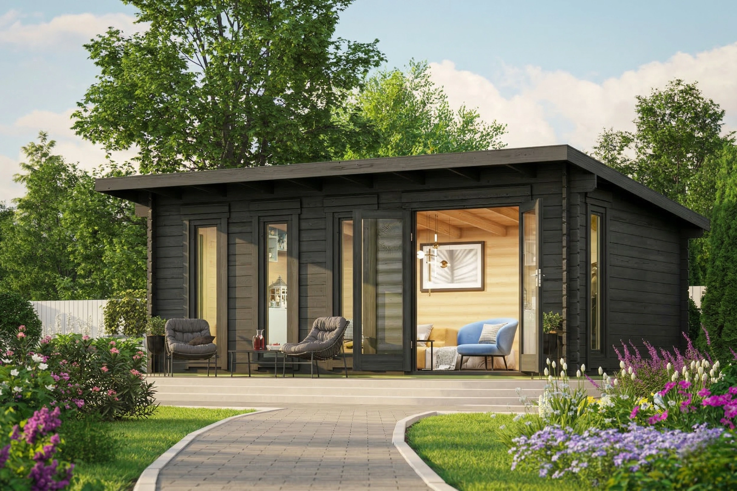 Gartenhaus Brighton 380 x 578 cm – Bild 3