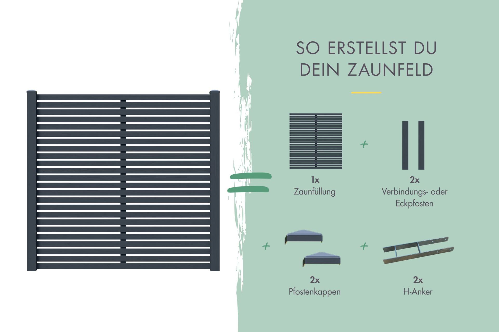 Wolff's Zaun-Planer - anthrazit – Bild 2