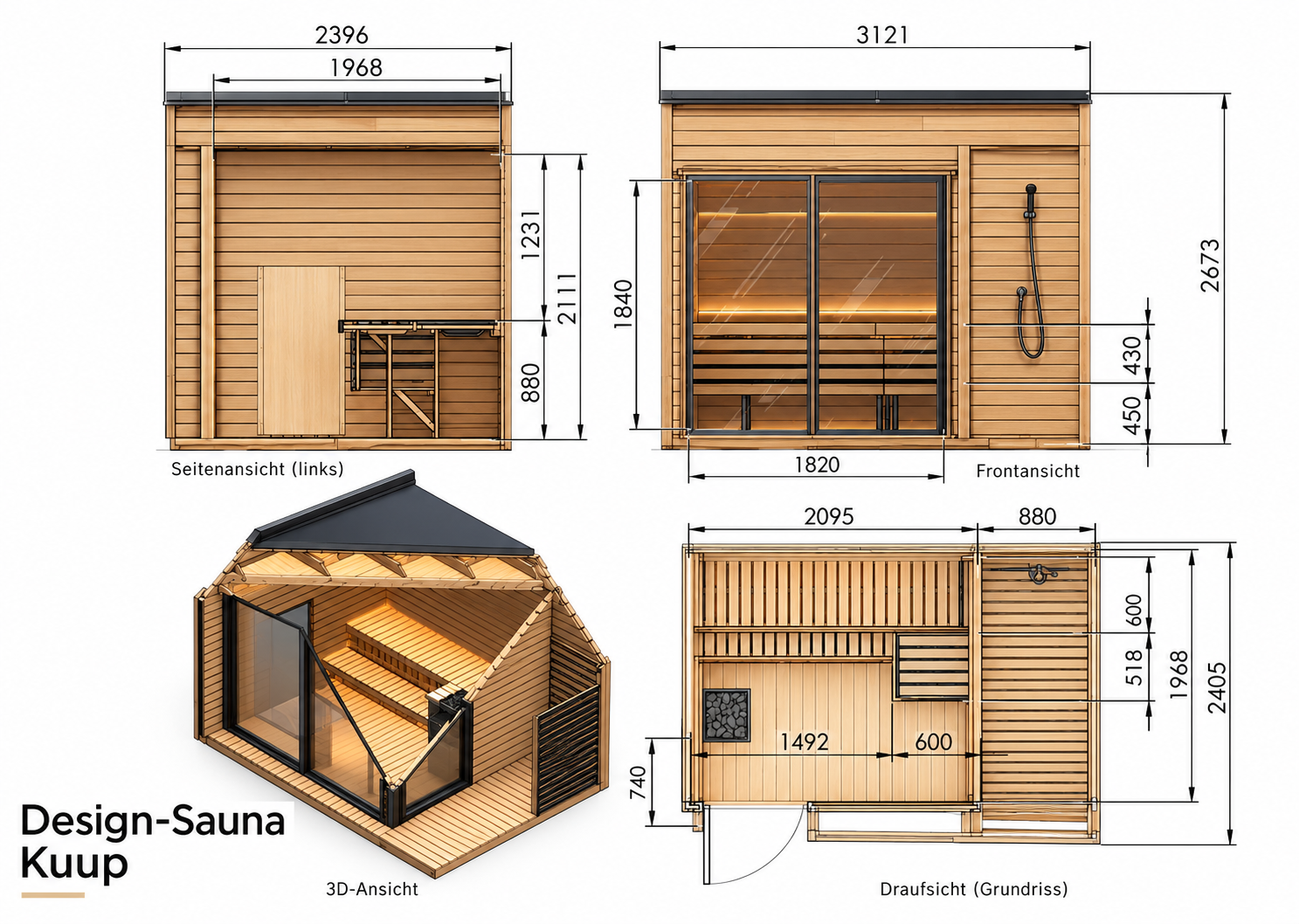 Design-Sauna Kuup | THERMOKIEFER – Bild 9