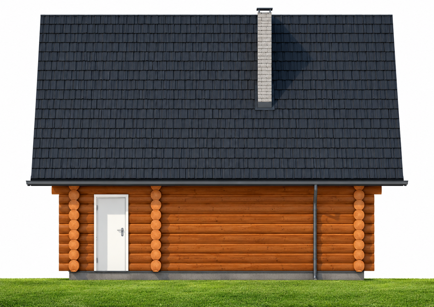 Rundstamm-Haus Orava 700x800 cm – Bild 6
